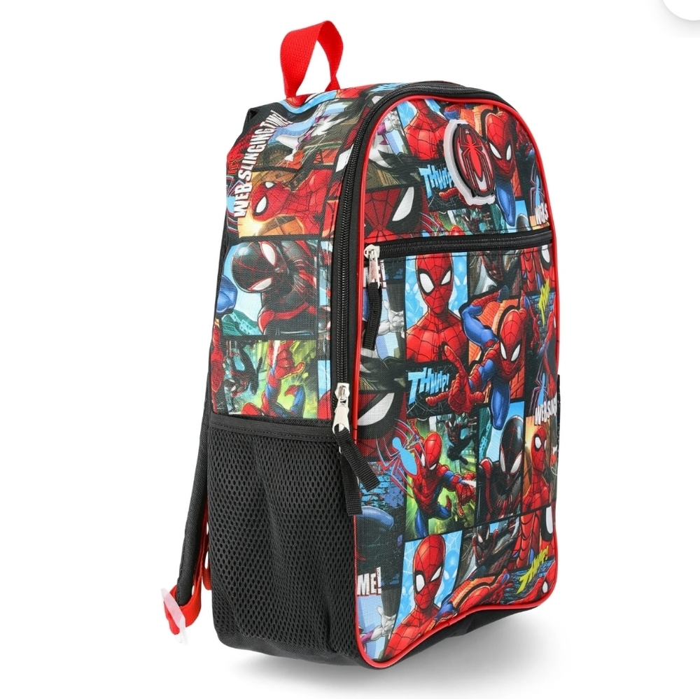 Spiderman Boys 16" Backpack with Light Up Badge